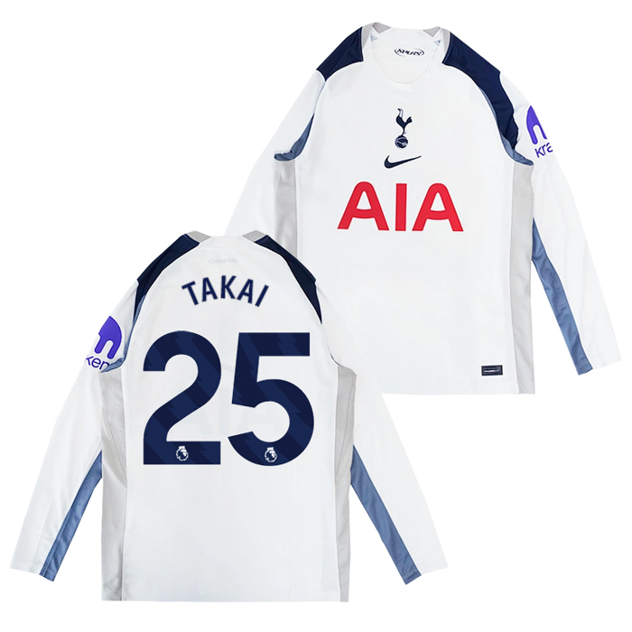 トッテナム 25-26 ホーム 長袖 ユニフォーム No.25 高井幸大【NIKE