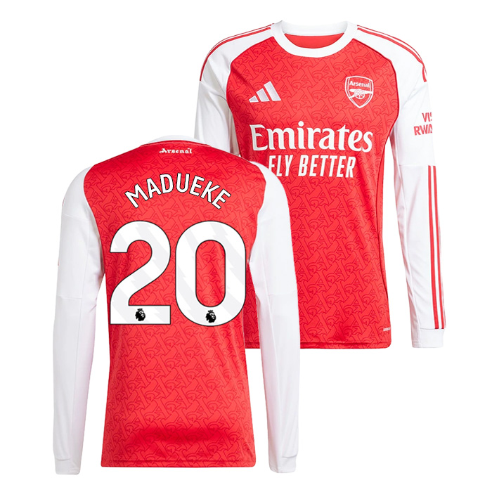 アーセナル 25-26 ホーム 長袖 ユニフォーム No.20 マドゥエケ【adidas