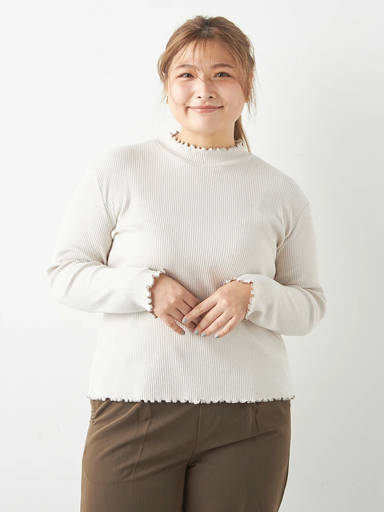 オフホワイト 【Viola(ビオラ)】メローネックTシャツ | フォーエル公式通販