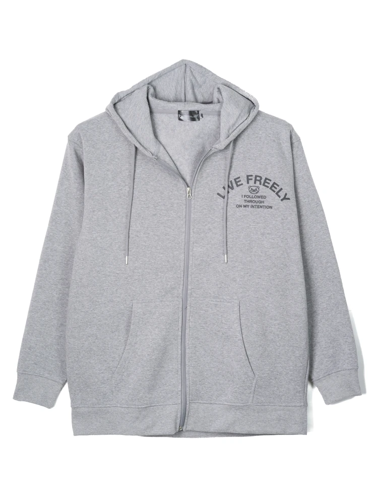 ブラック 裏起毛FZパーカー（熊） | フォーエル公式通販