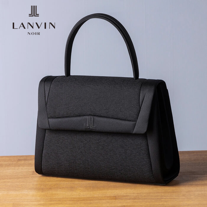 シルクジャカードのブラックバッグ ・ブラック｜東京ソワール