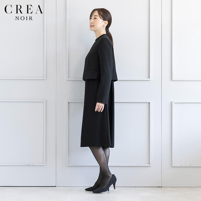 洗える｜コンパクトシルエットのアンサンブル 9号・ブラック｜東京