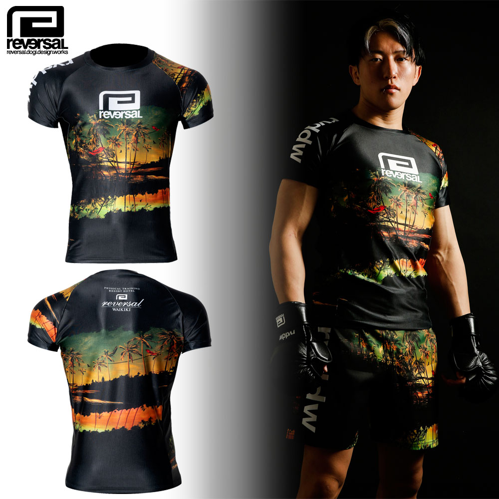reversal/リバーサル】ラッシュガード 半袖/RESORT SHORT RASH GUARD