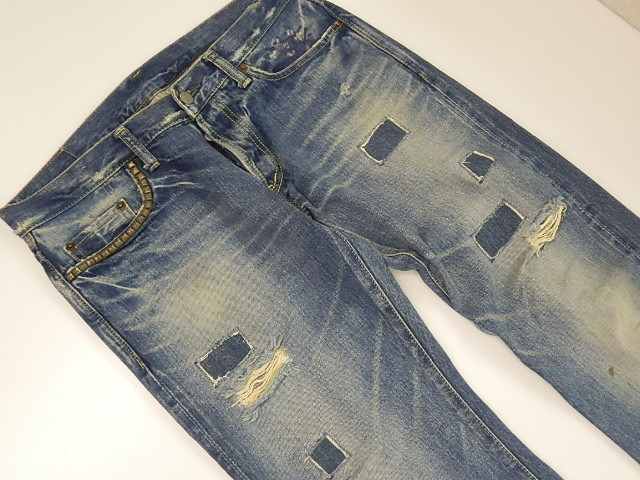 HYSTERIC GLAMOUR ヒステリックグラマー SP加工 小窓デニムパンツ