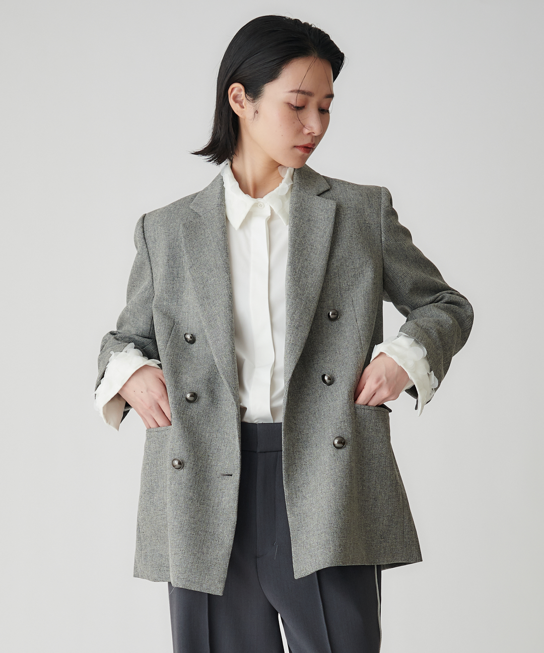 ボクシーシルエットジャケット – FACE SANS FARD