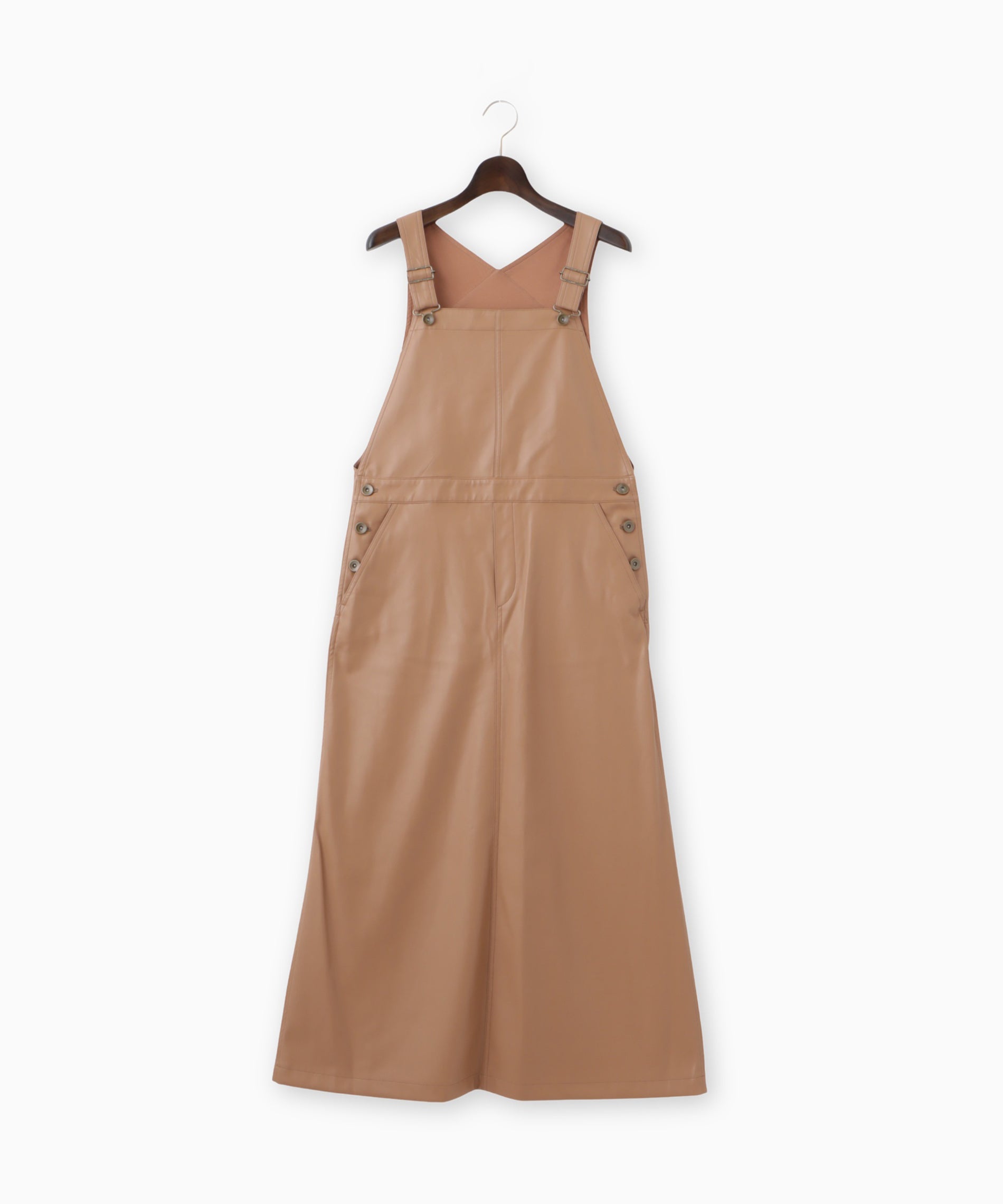 シンセティックレザーグロスサロペット – FACE SANS FARD