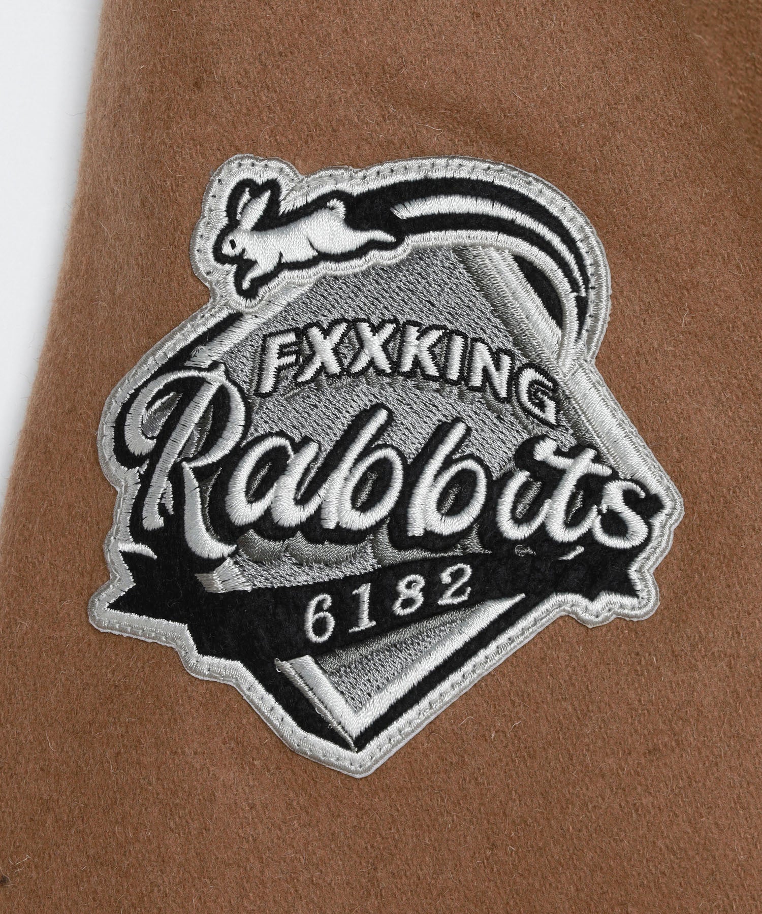 Rabbits Emblem Patch Varsity Jacket – #FR2