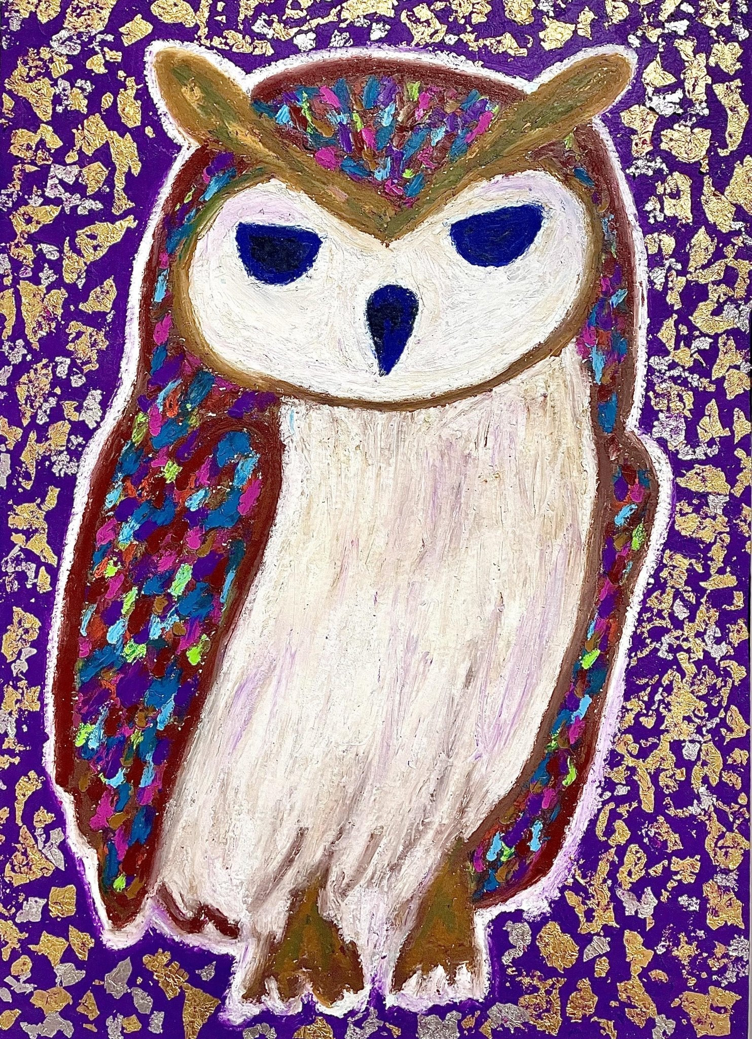 絵画の通販、購入ならFROM ARTIST/作品名：ふきげんなフクロウ/作家名