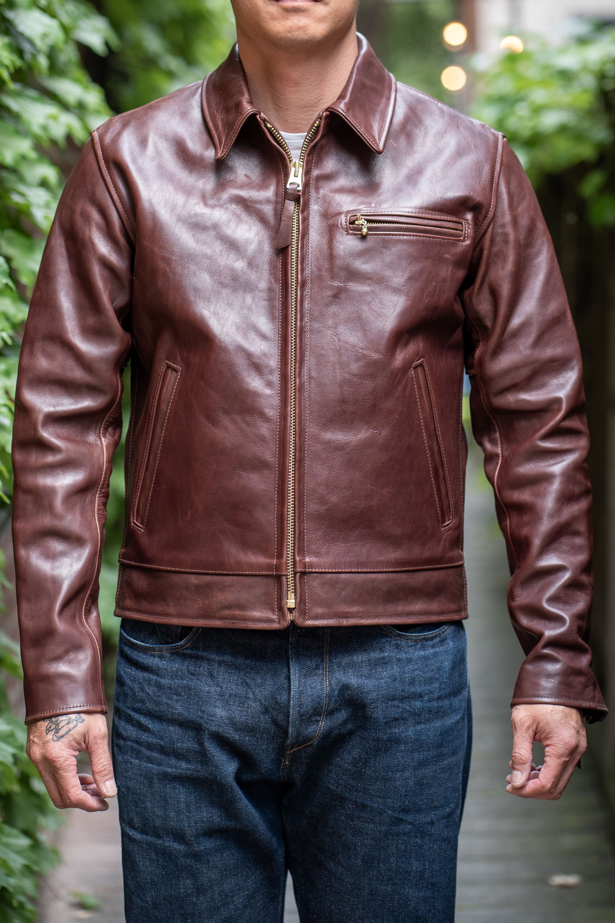 Simmons Bilt x Franklin & Poe Citywide Jacket - Japanese Brown Horsehi