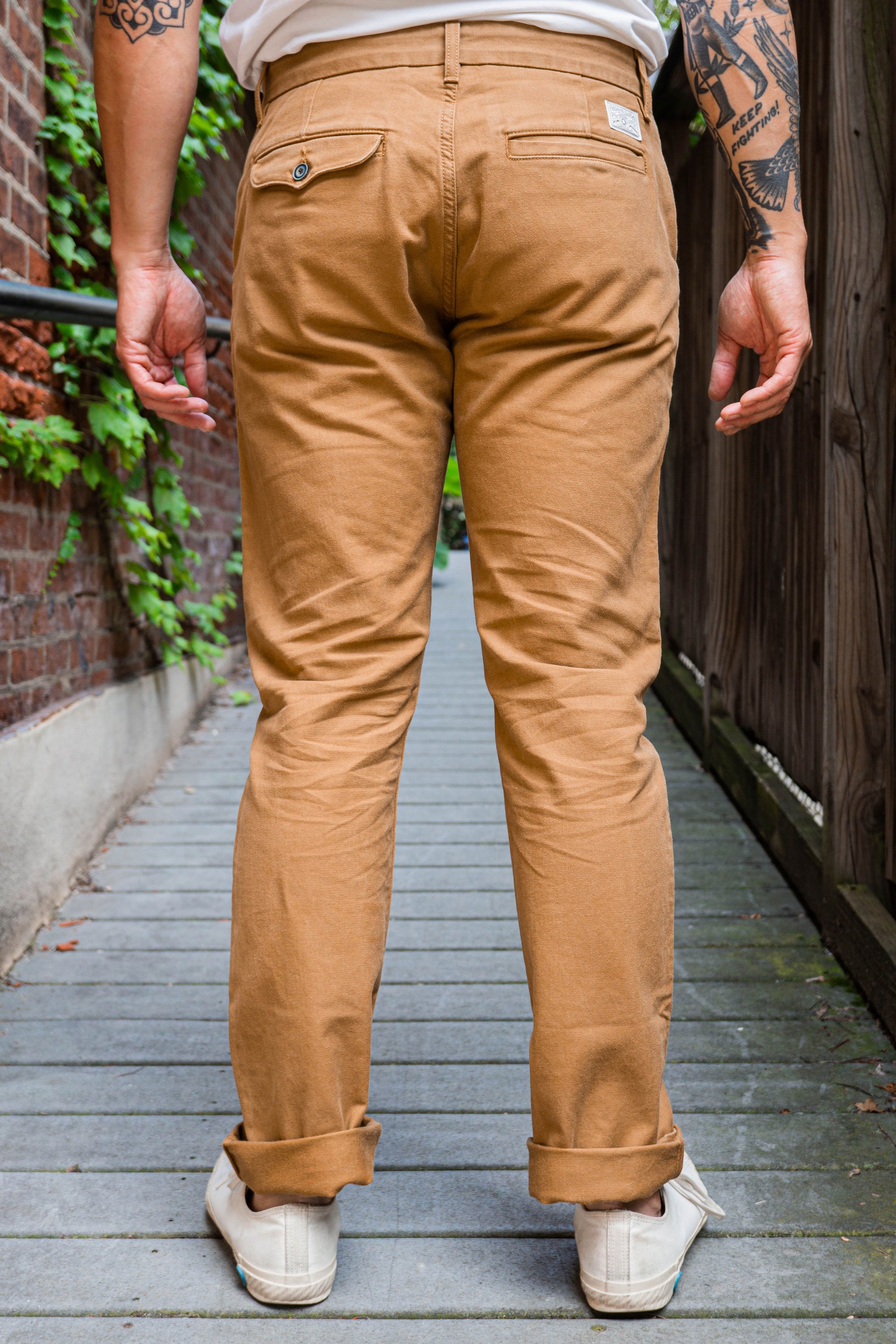 Freenote Cloth Workers Chino Slim Fit - Khaki - Franklin & Poe