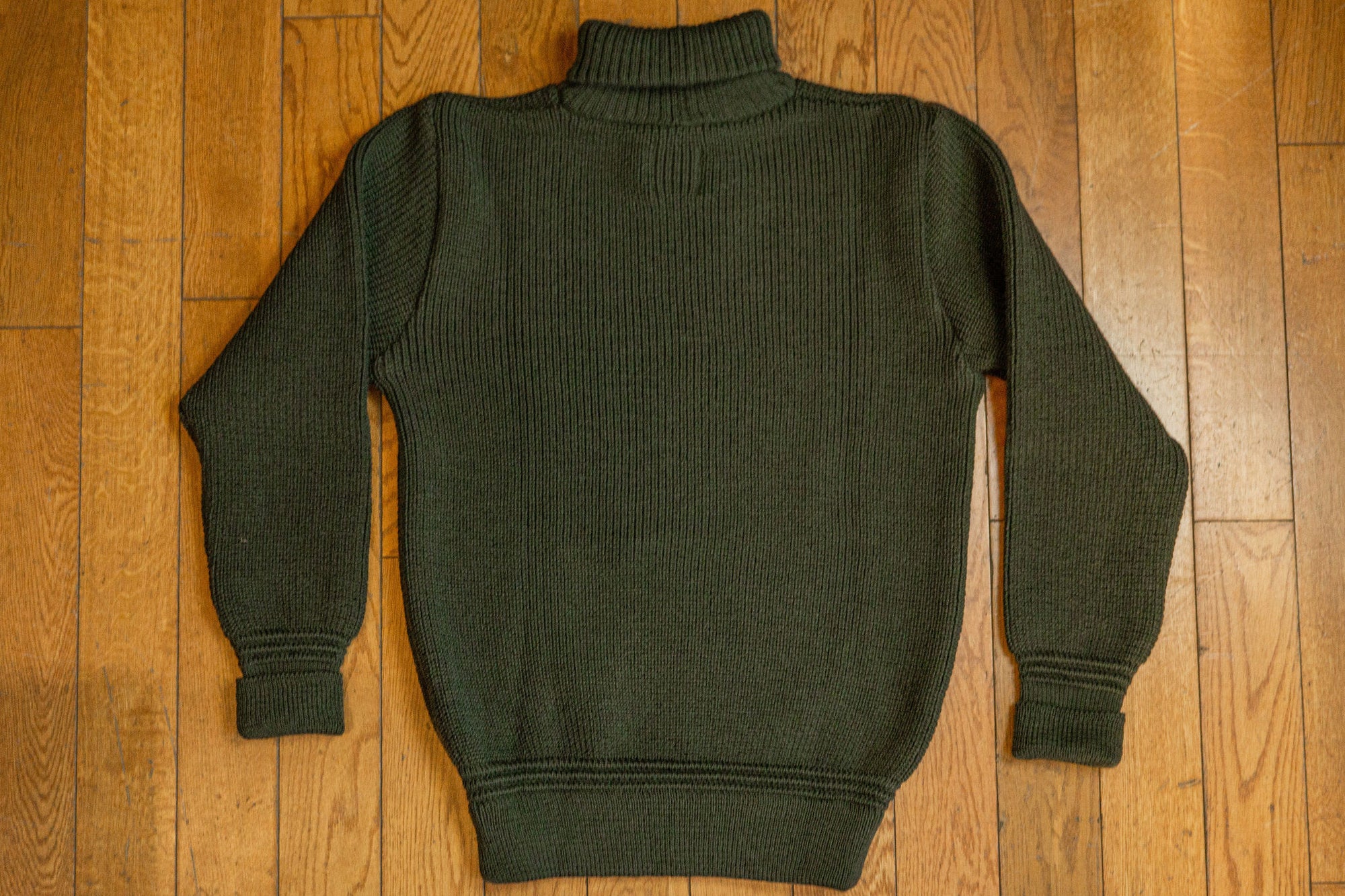 Heimat Textil Boat Roll Neck - Military Green - Franklin & Poe