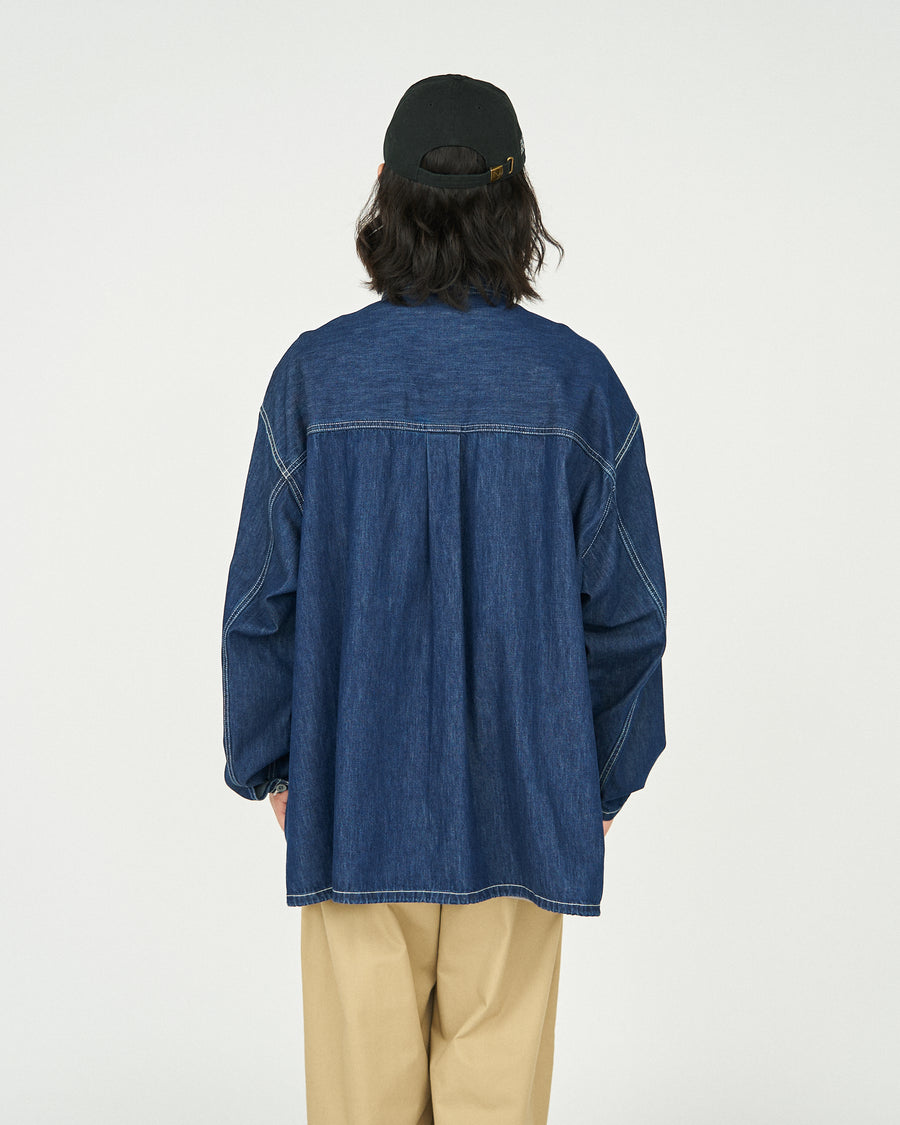 DENIM PULLOVER SHIRT(ONE WASH) – FreshService® official site