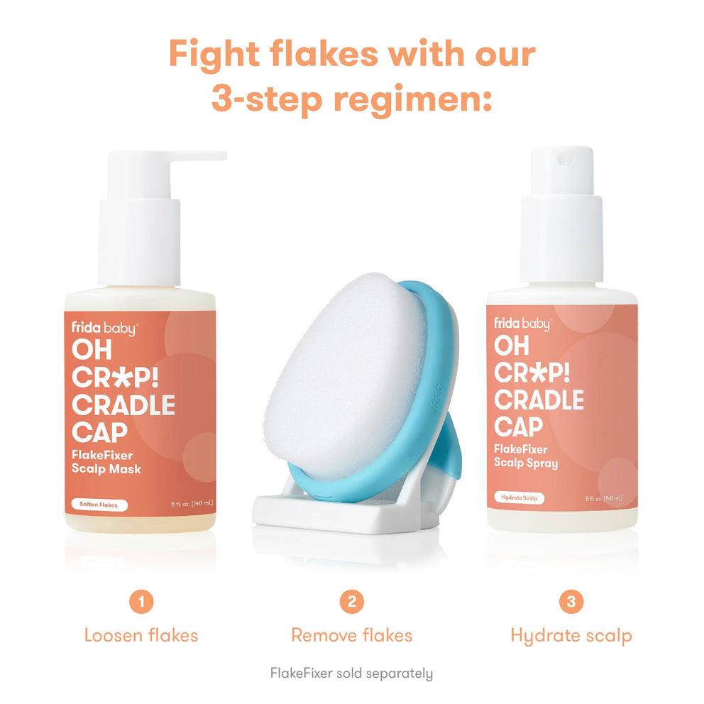 Oh Cr*p! Cradle Cap FlakeFixer Scalp Spray + Scalp Mask Duo