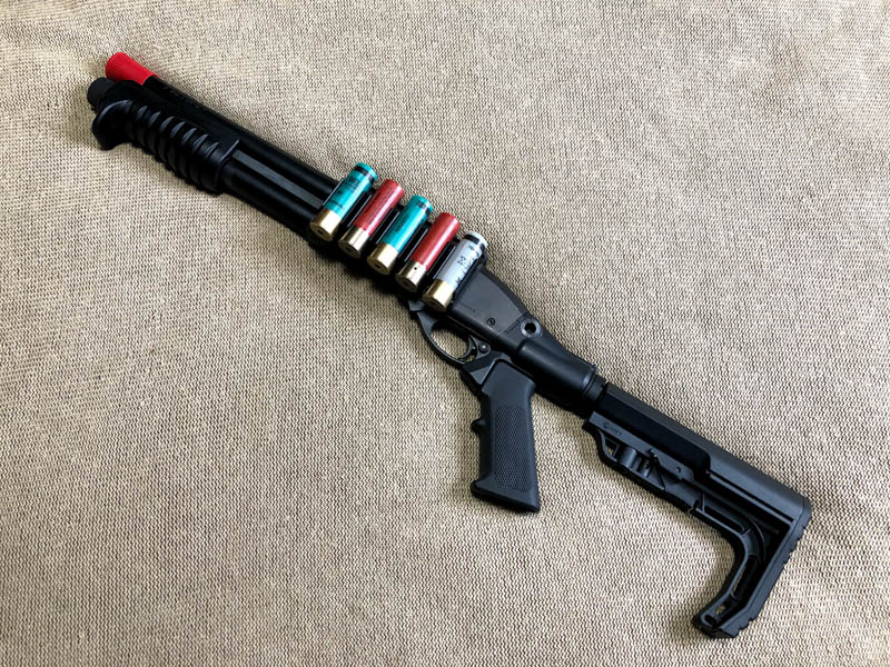 東京マルイ製M870 ブリーチャーにガスタンクストックキットをつけてみ