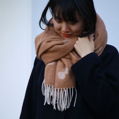 今だけ値下げ中☆クリッパン×ミナペルホネン ストール イエロー×グレー