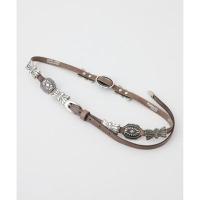 Whim Gazette(ウィム ガゼット)の【Puntovita】コンチョ細ベルト通販