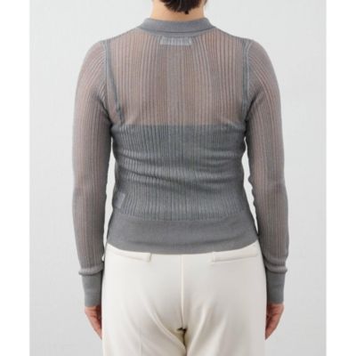 Whim Gazette(ウィム ガゼット)の【THE PAUSE】シアーポロニット通販