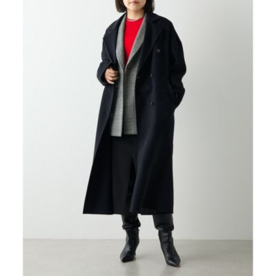 希少 ウィムガゼット カシミヤ100% リバーポンチョコート ロング