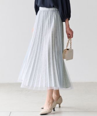 ANY SIS(エニィスィス)の【洗える】チュールレイヤードプリーツ