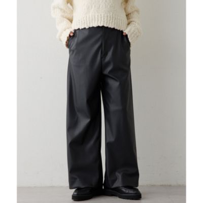 Whim Gazette(ウィム ガゼット)のレザーライクパンツ通販 | 集英社