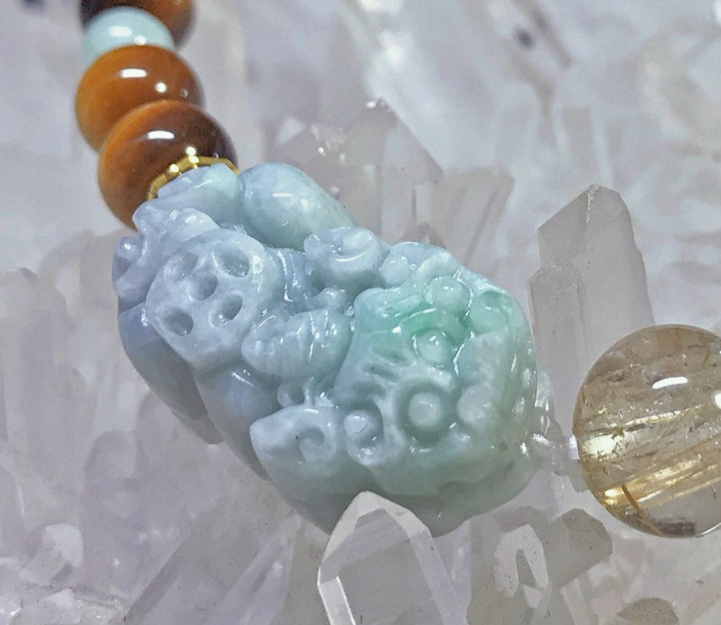 天然 ロシア産 チャロアイト 貔貅 ヒキュウ ペアセット 除災