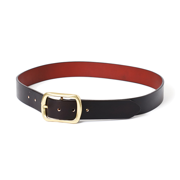 CHALLENGER [チャレンジャー] LOGO LEATHER BELT [BLACK] ロゴレザー