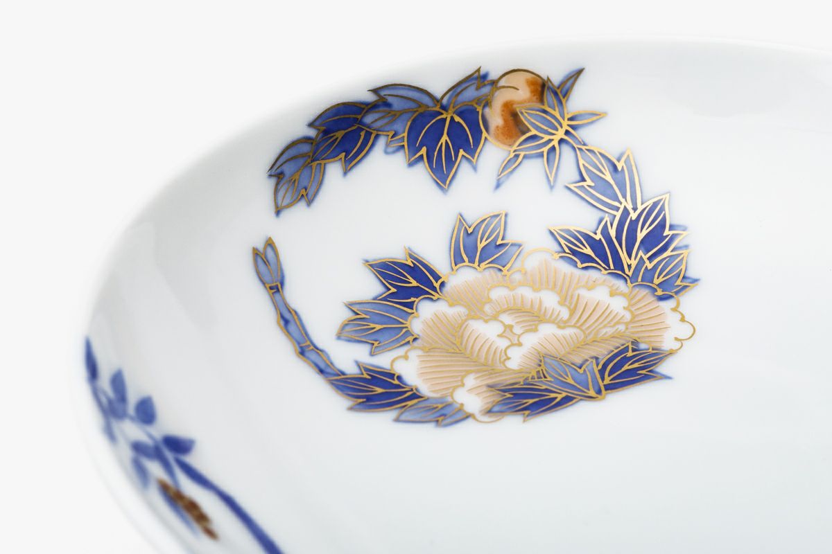 染錦花丸紋 半月型小皿 | 有田焼 深川製磁｜公式オンラインストア