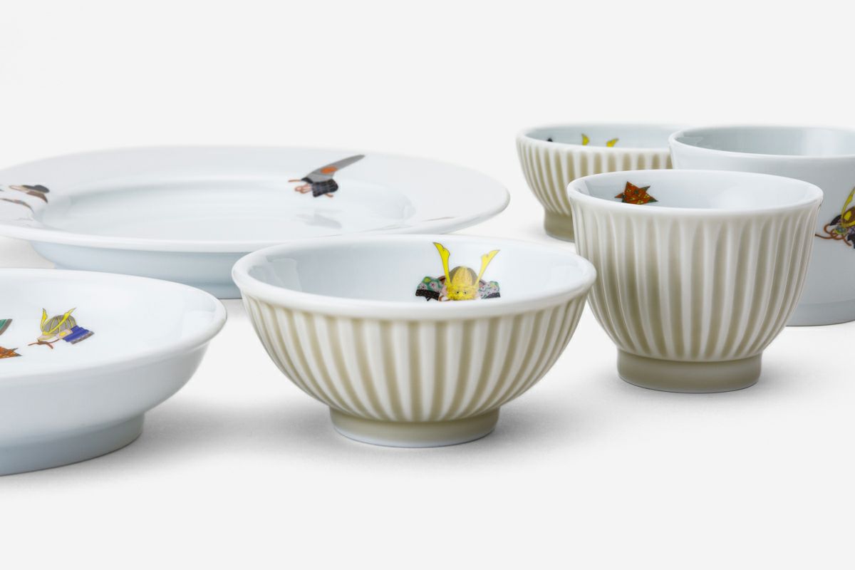 かぶと絵 お子様揃 | 有田焼 深川製磁｜公式オンラインストア