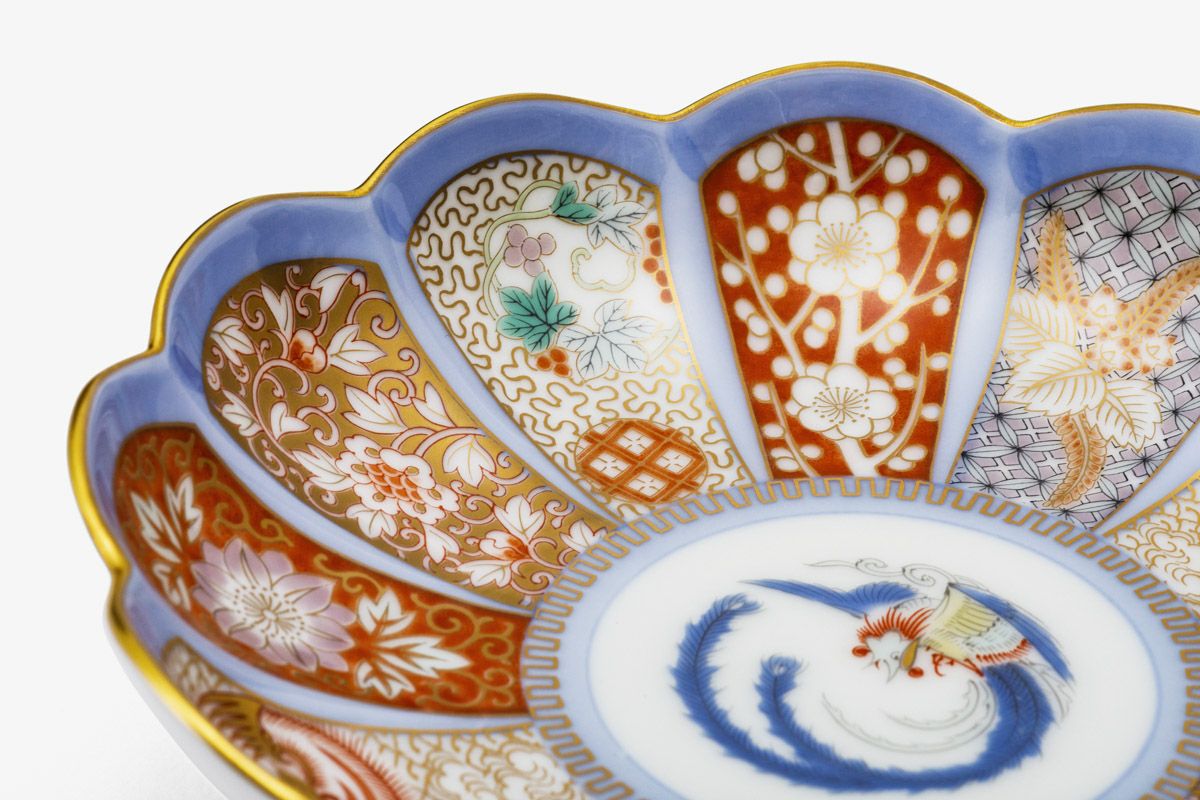 染錦金彩鳳凰 菊割取皿 | 有田焼 深川製磁｜公式オンラインストア