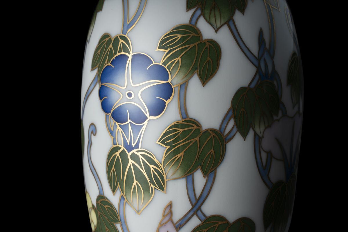 つる朝顔 ヌーボー花生 | 有田焼 深川製磁｜公式オンラインストア