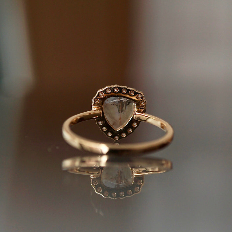 K18 slice Diamond 0.51ct ring 13号 – Fuligo / Fuligoshed