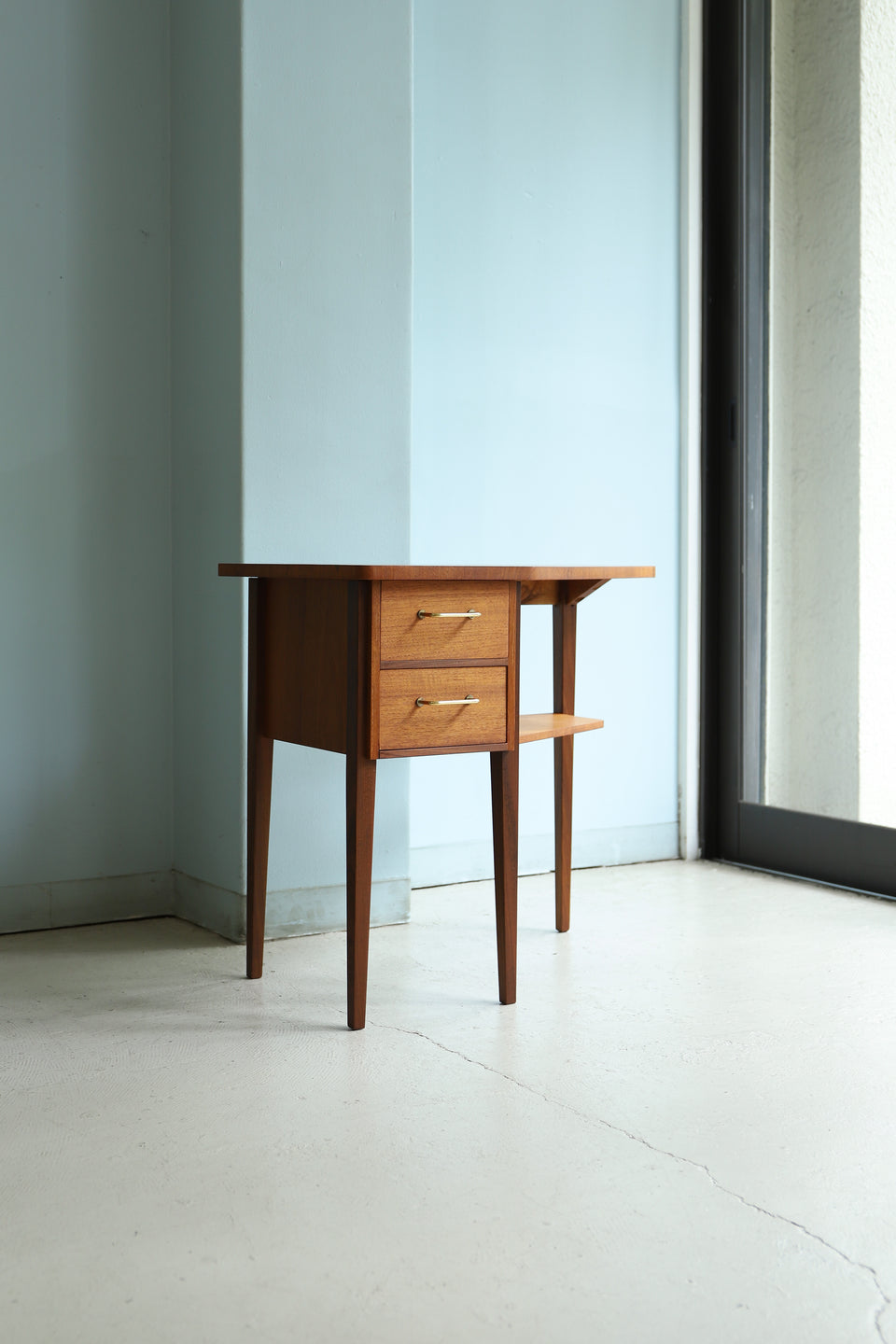 デンマークヴィンテージ コーナーコンソールテーブル 北欧家具/Danish