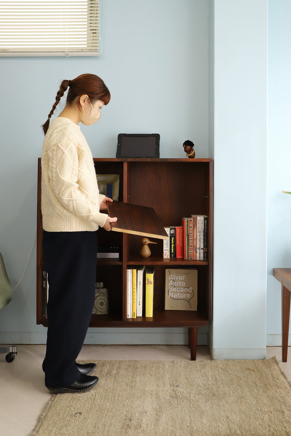 デンマークヴィンテージ ブックケース ローズウッド 本棚 北欧家具