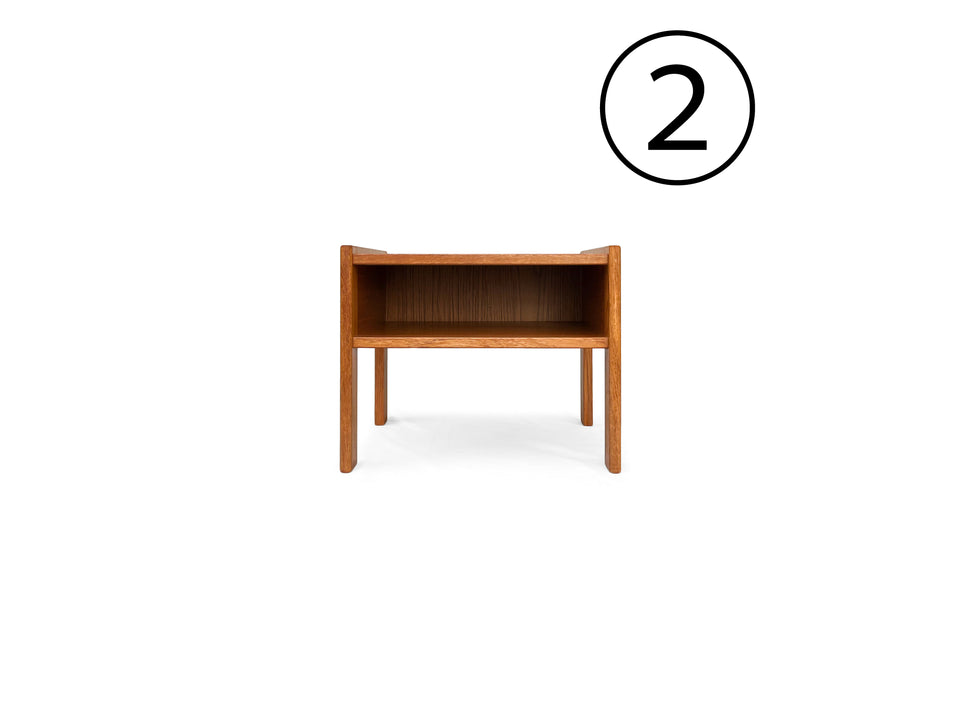 デンマークヴィンテージ ナイトテーブル チーク材 サイドテーブル 北欧