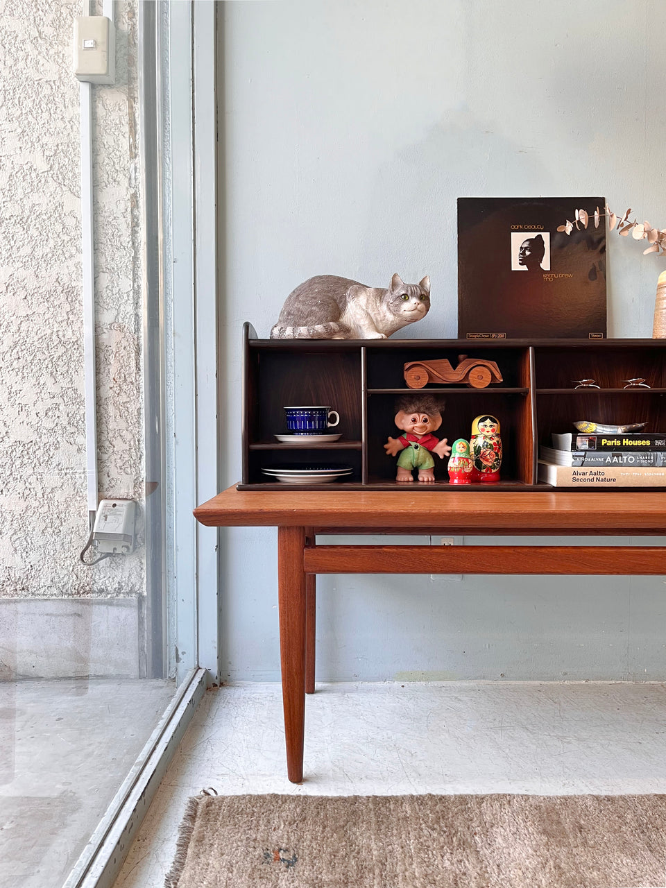 ヴィンテージ ローズウッド 卓上本棚 ブックスタンド/Vintage Rosewood