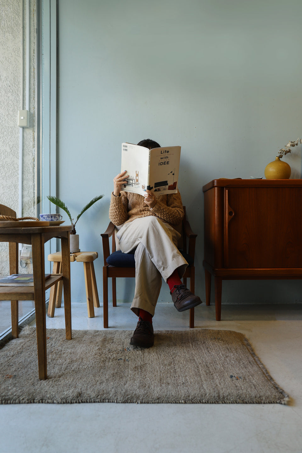 ジャパンヴィンテージ ラウンジチェア アームチェア チーク材 椅子