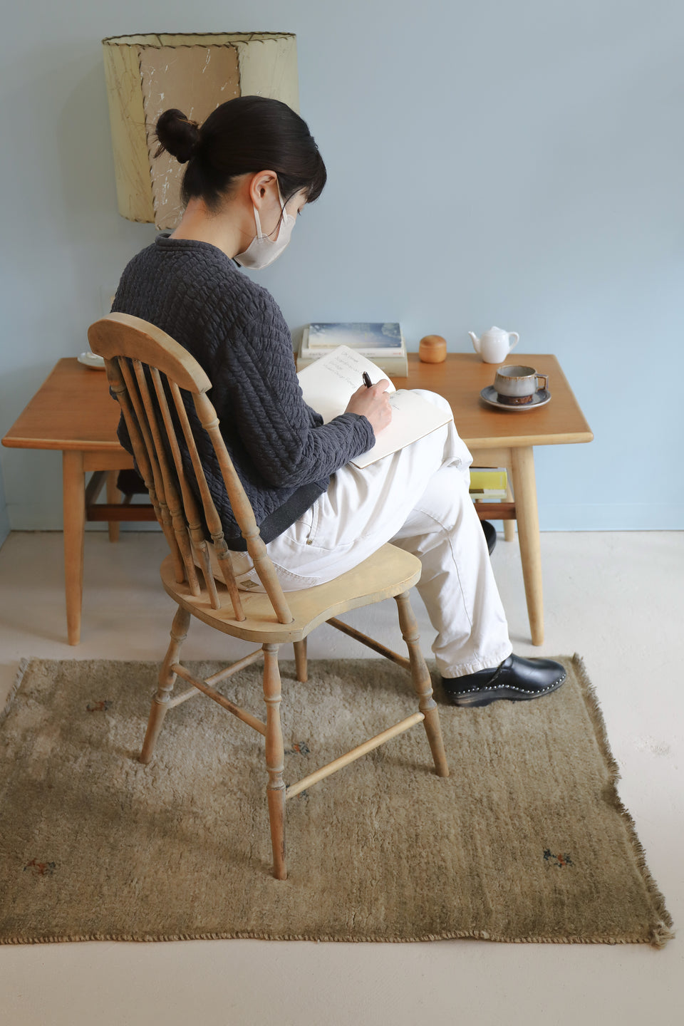 アンティーク ウィンザーチェア ダイニングチェア 椅子 シャビーシック