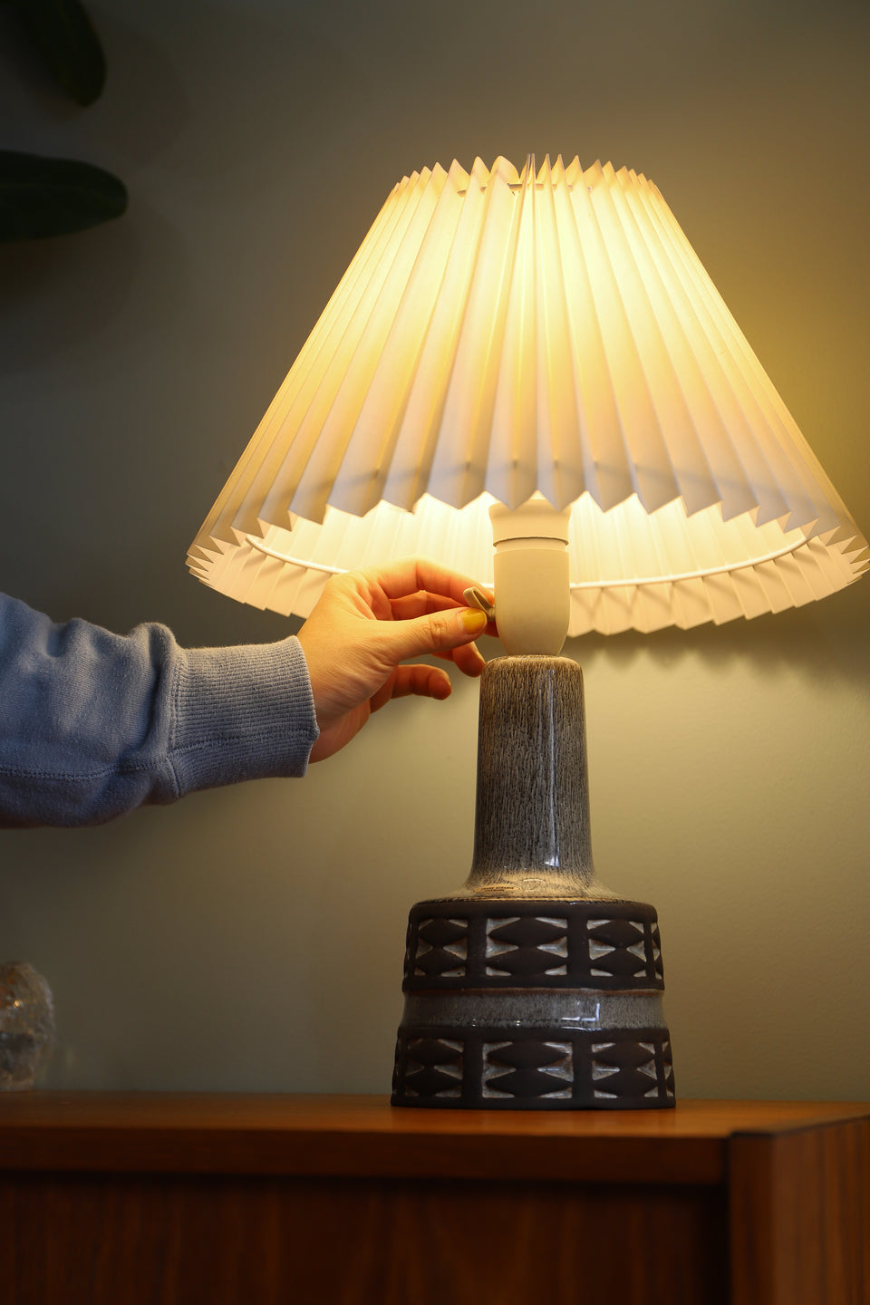 デンマークヴィンテージ フランクケラミック テーブルランプ 間接照明