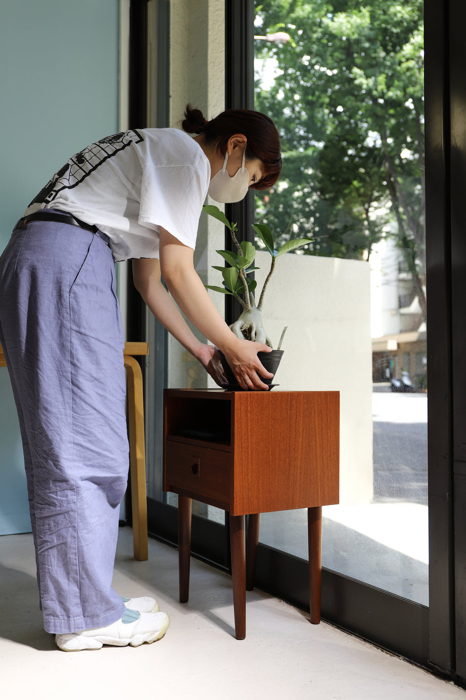 デンマークヴィンテージ ベッドサイドチェスト サイドテーブル 北欧