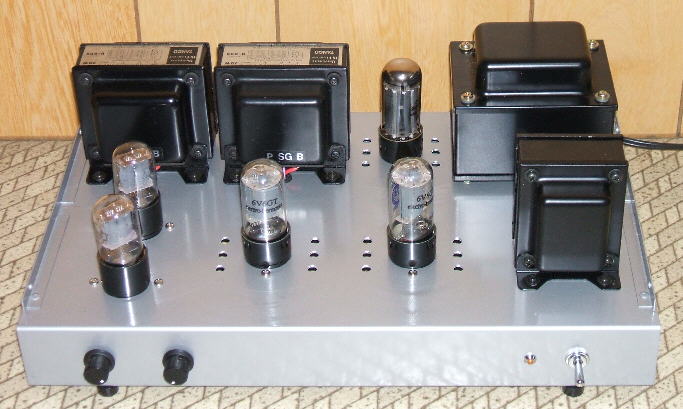 6V6シングルアンプ製作例（フロービス）