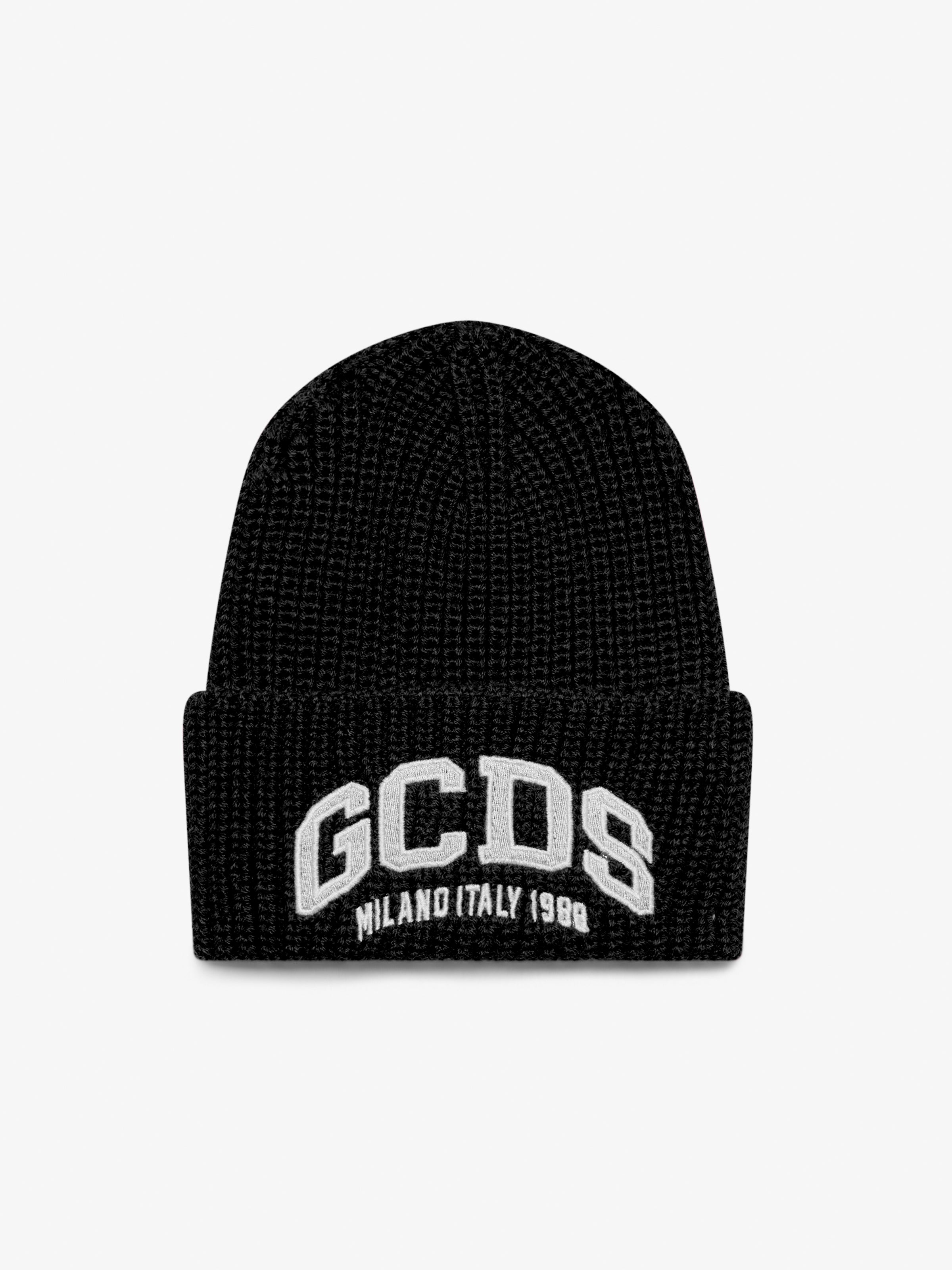 Logo Lounge Beanie Black | GCDS Official Website