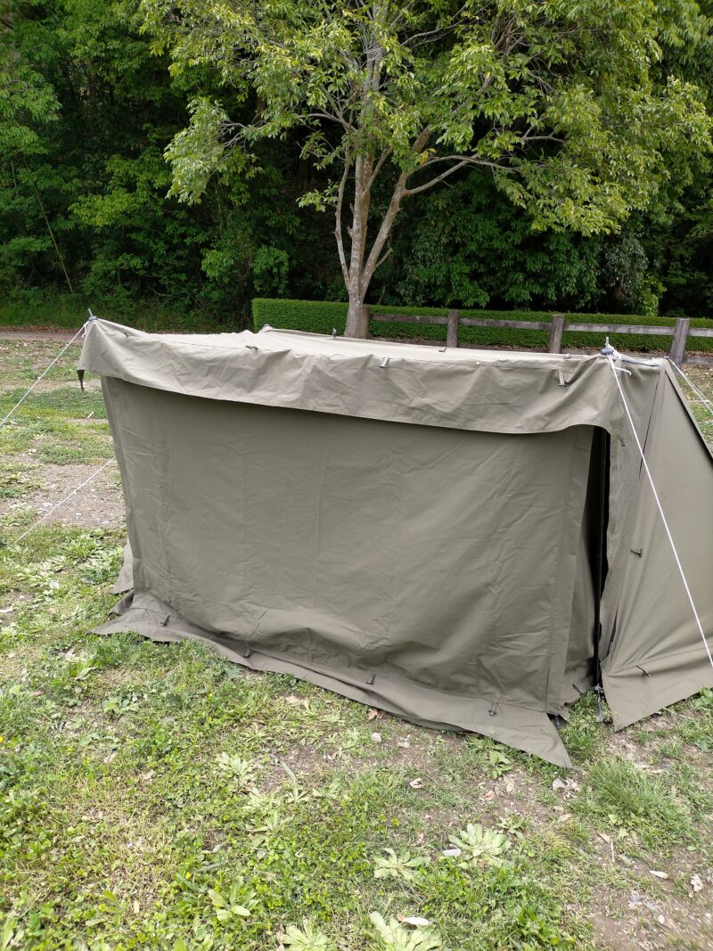 ソロベースEXにフロントウォールを取り付けて室内スペースを拡張！