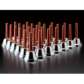 ミュージックベル（ハンドベル） - シルバー・カラー MB－S と付属