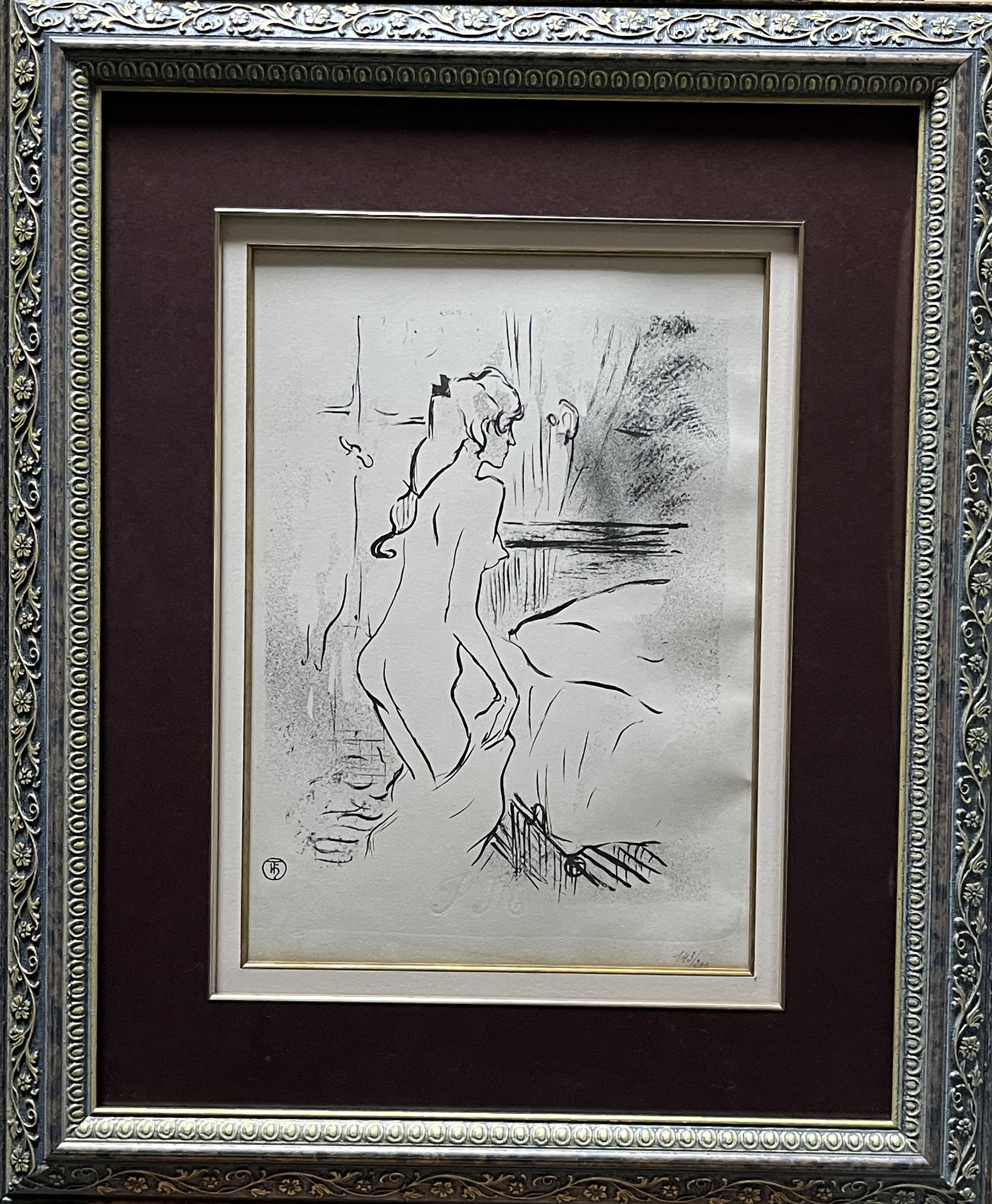 ロートレック「Study of a Woman」公式再販エディション リトグラフ