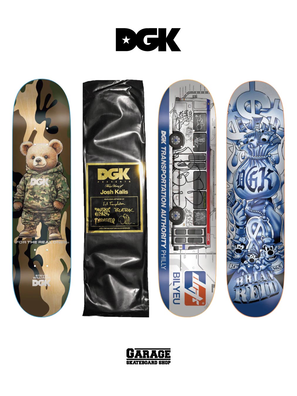 DGK（ディージーケー）SKATEBOARDS 新入荷] あなたの相棒となる1枚を