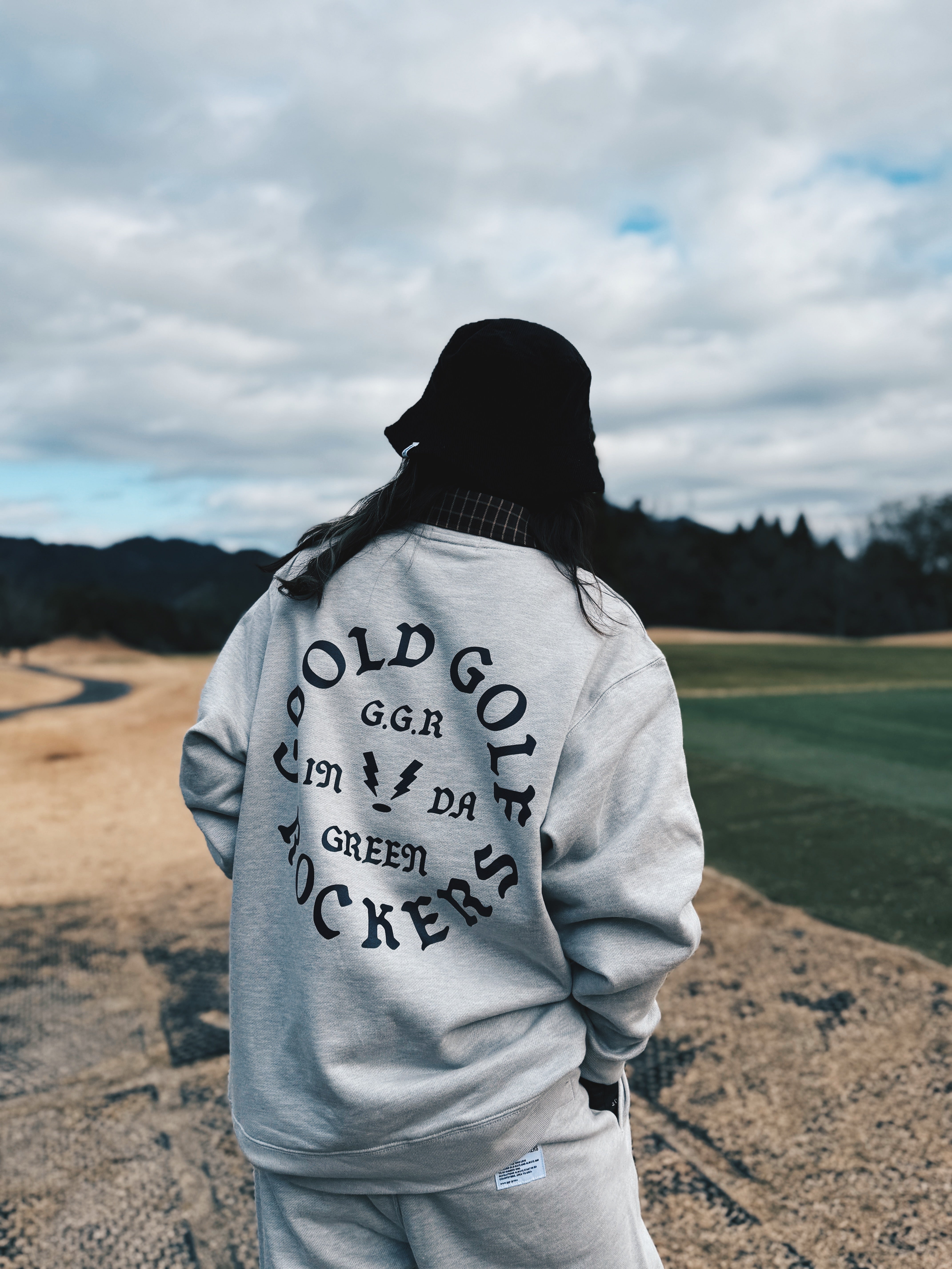 OG LOGO CORDURA®︎ CREW NECK SWEAT GRAY – GOOLD GOLF ROCKERS