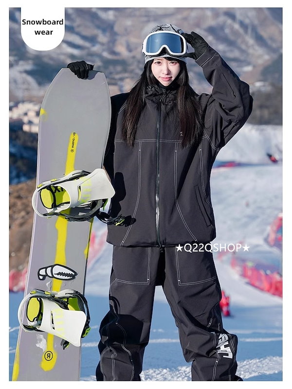Qoo10] スノボウェア 2025 上下セット メン