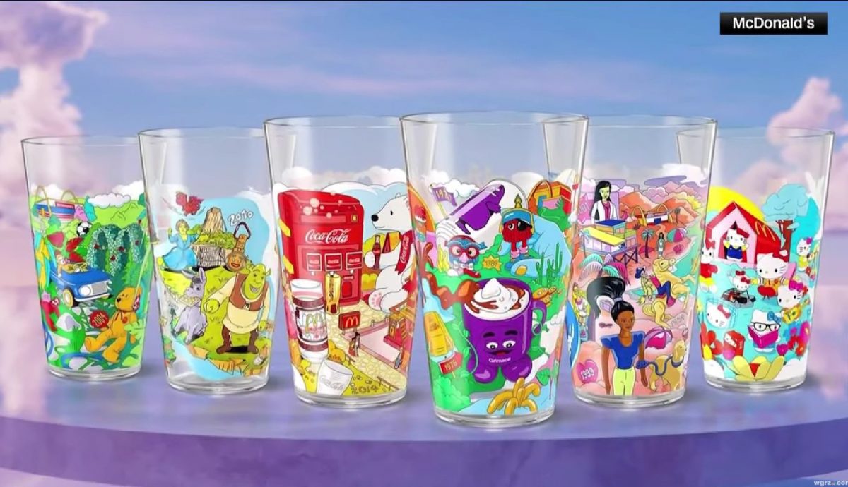 マクドナルド アメリカ ハッピーミール 缶 ステッカー コンプリート