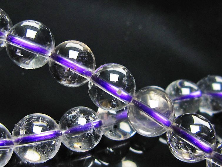 パワーストーン 天然石 ブルーストロベリークォーツ水晶ブレスレット