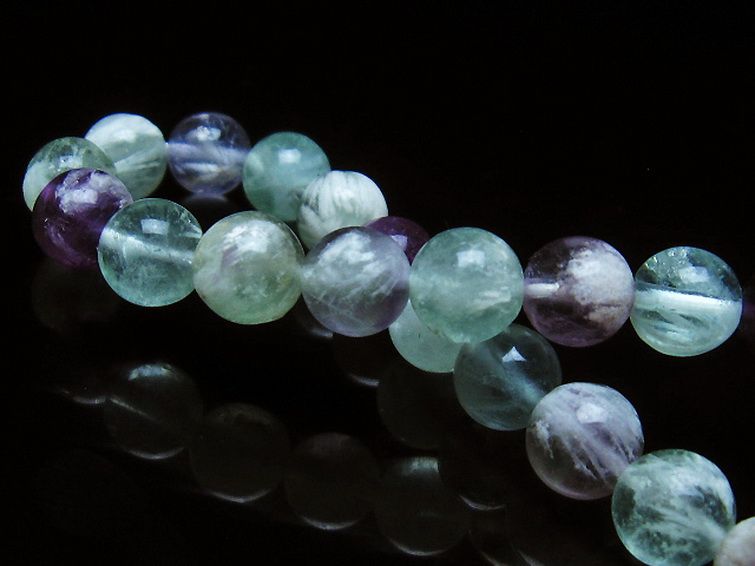 パワーストーン 天然石 エンジェルフェザー フローライト ブレスレット